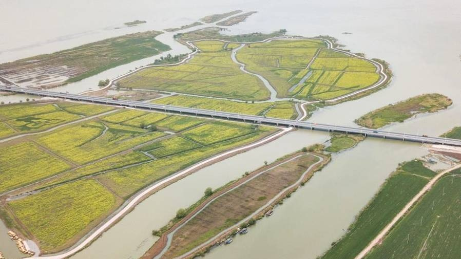 高邮湖南部高邮市境内湖尾地区