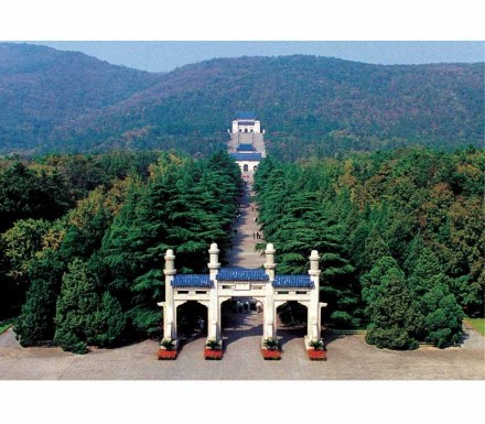 鸟瞰中山陵