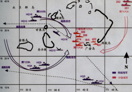 西沙海战作战图