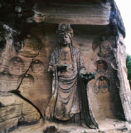 茗山寺3号龛 文殊菩萨