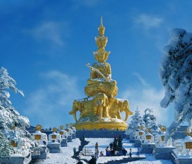 金顶雪景