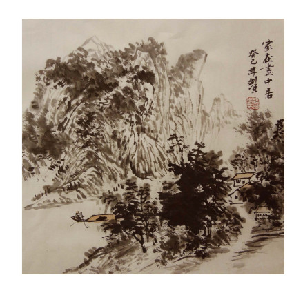 魏剑峰写意山水作品