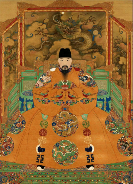 明孝宗朱祐樘十二章衮龙袍像 