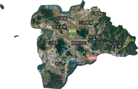 旅顺口区卫星地图