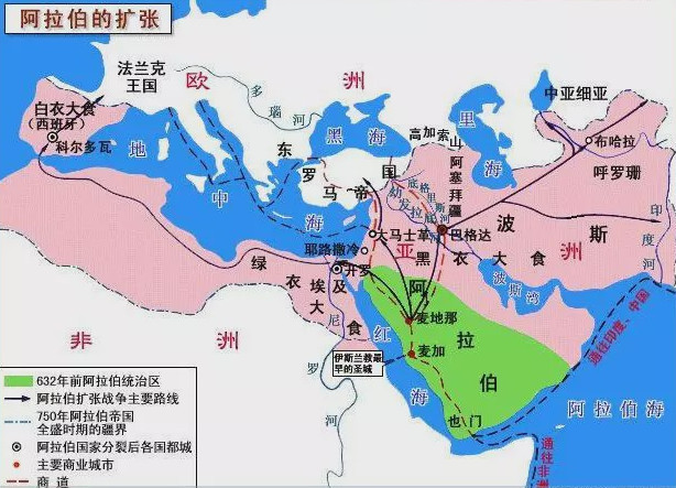 阿拉伯帝国的扩张