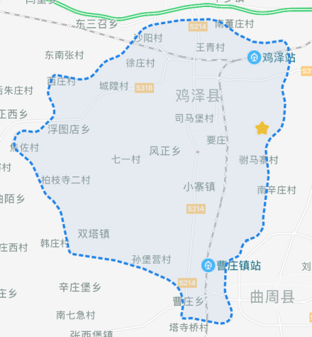 鸡泽行政全图