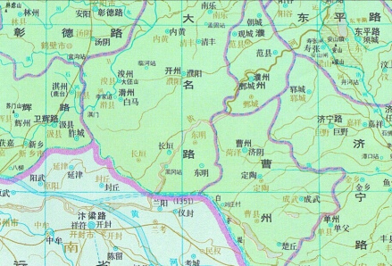 元代濮州治鄄城旧城
