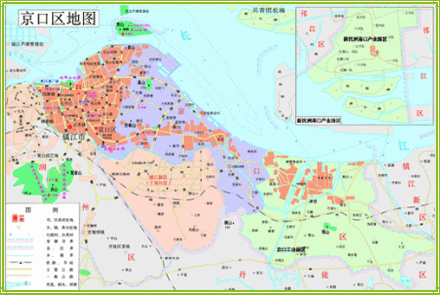 京口区行政区划图 