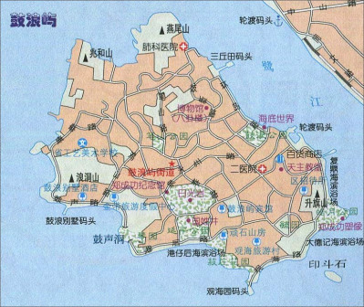鼓浪屿地图