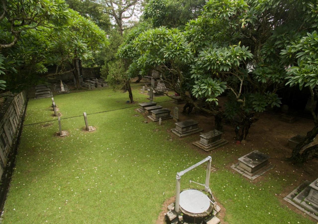 基督教坟场俯视图