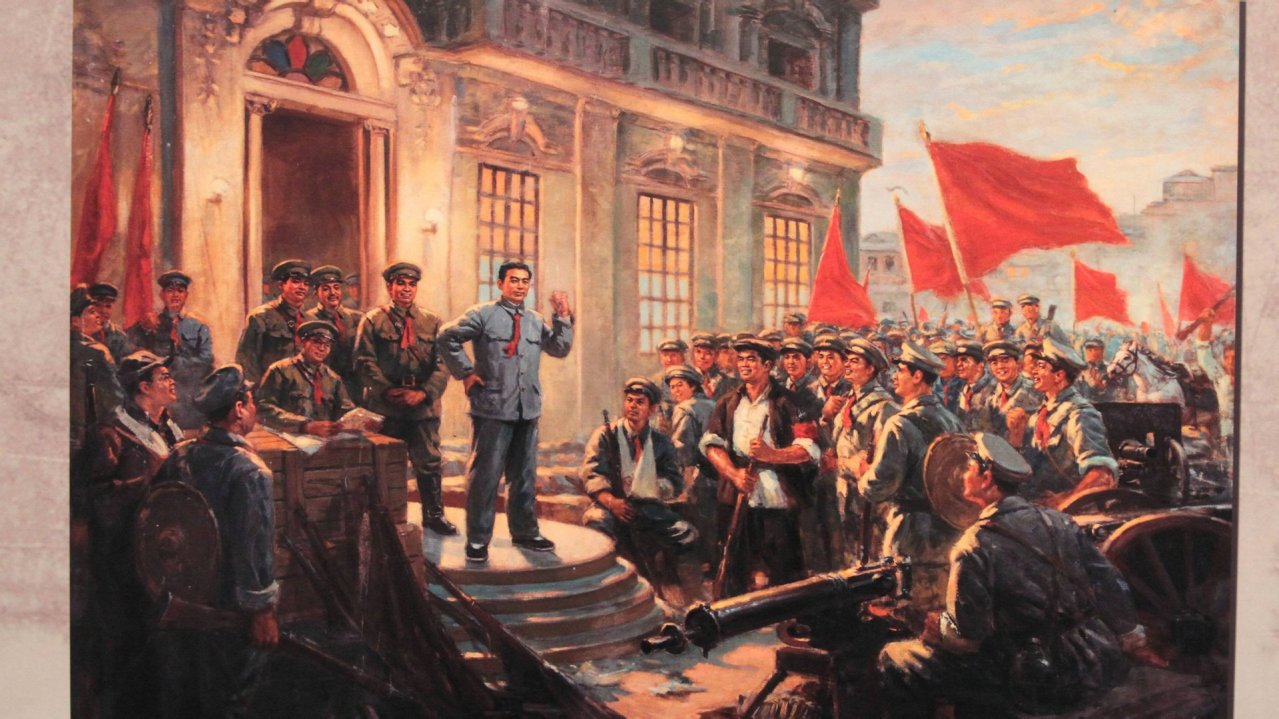 油画《欢呼胜利》