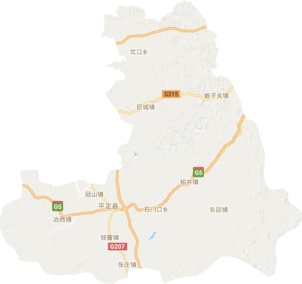 平定县电子地图