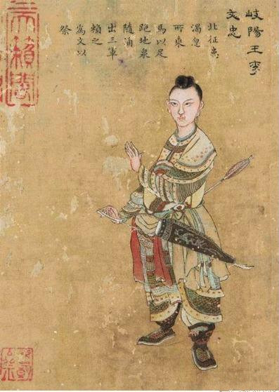 李文忠彩像