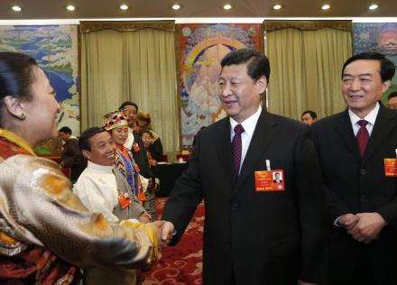 习近平参加西藏代表团审议