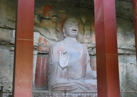 金川湾石窟风景