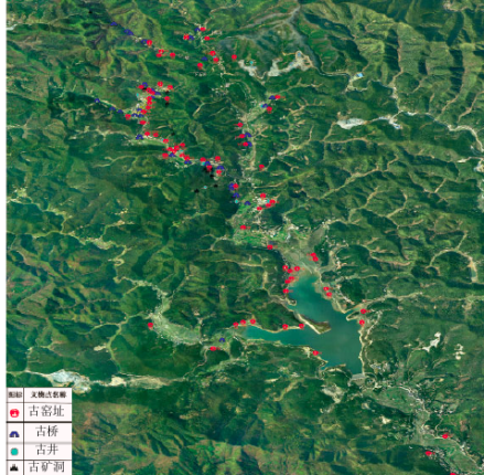 醴陵沩山窑业遗存分布图