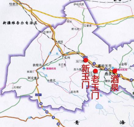 玉门市新老区