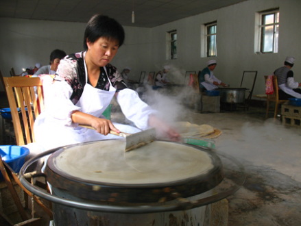 摊饼中