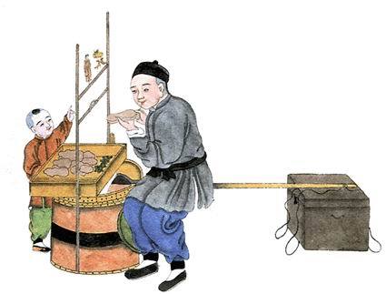 吹糖人画