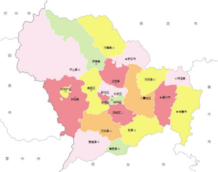 井陉县接壤图 