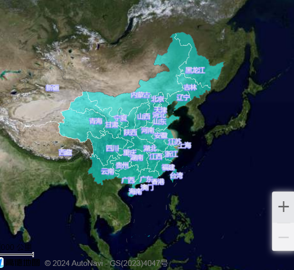 鹌鹑中国分布范围图 
