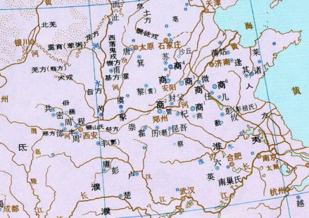商朝迁都图示