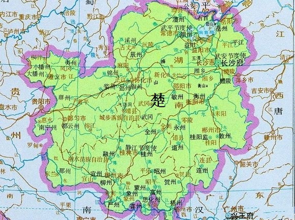 南楚统治范围