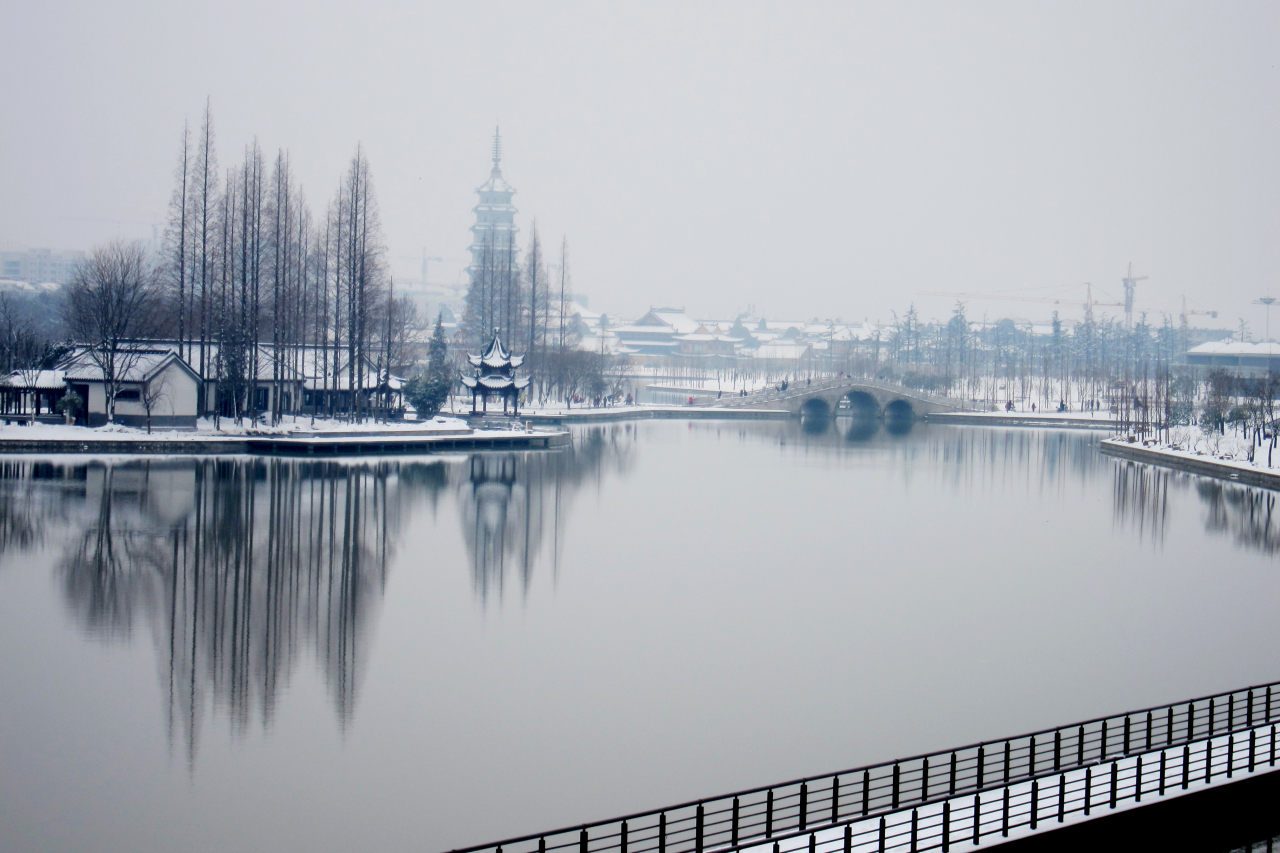 雪中五岛湖