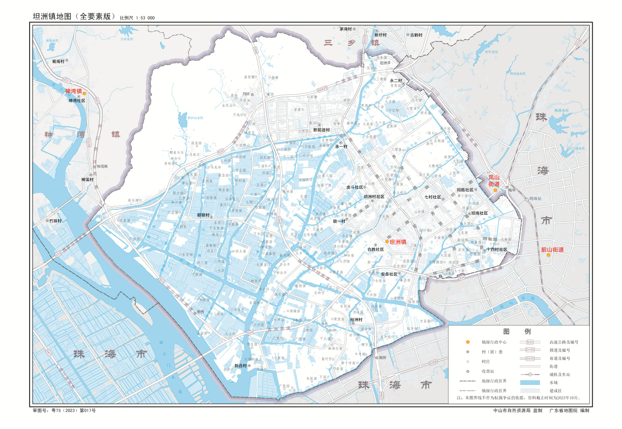 坦洲镇地图