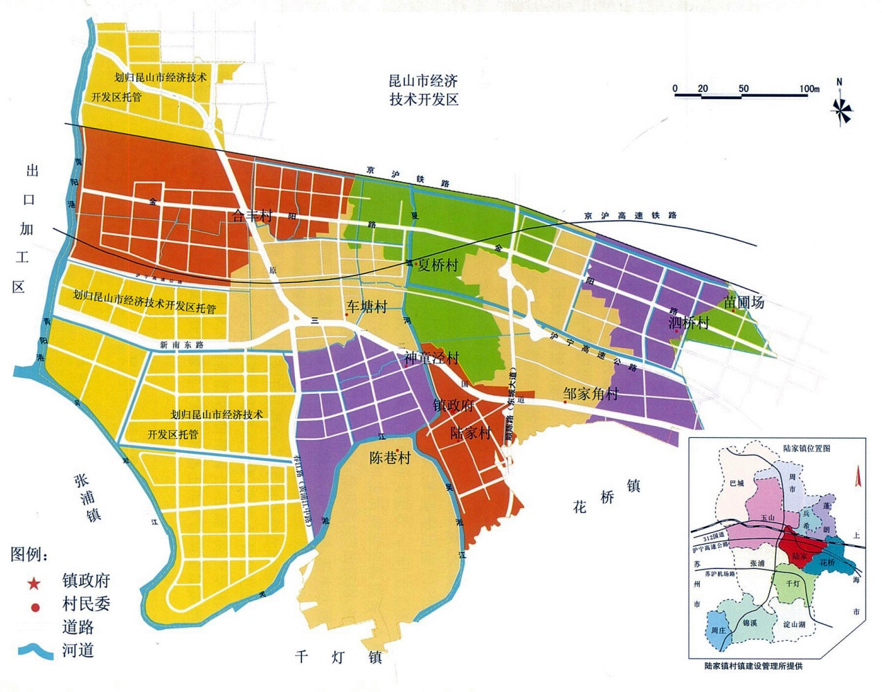 陆家镇地图（2006年）