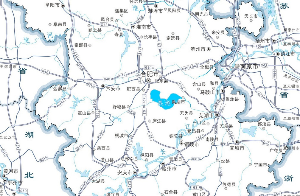 巢湖在长江流域的位置