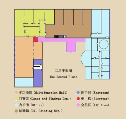 观复博物馆二楼平面图