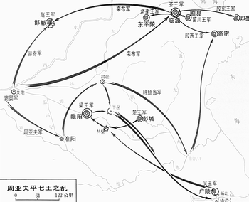 周亚夫行军路线图