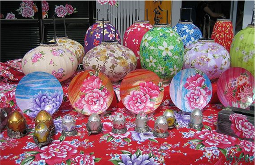 客家花布灯笼