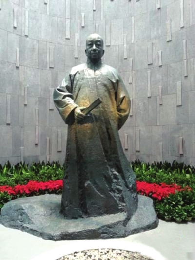 吴昌硕青铜像