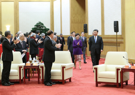 习主席会见港澳同胞访问团