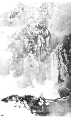 草书大家李志敏山水画作