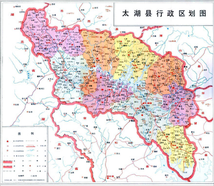 太湖县行政区划图