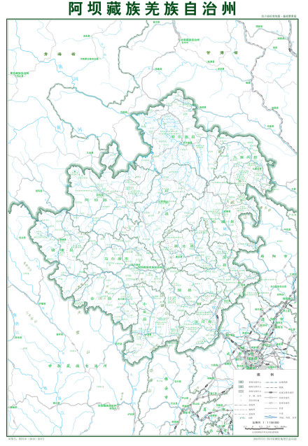 阿坝藏族羌族自治州地图