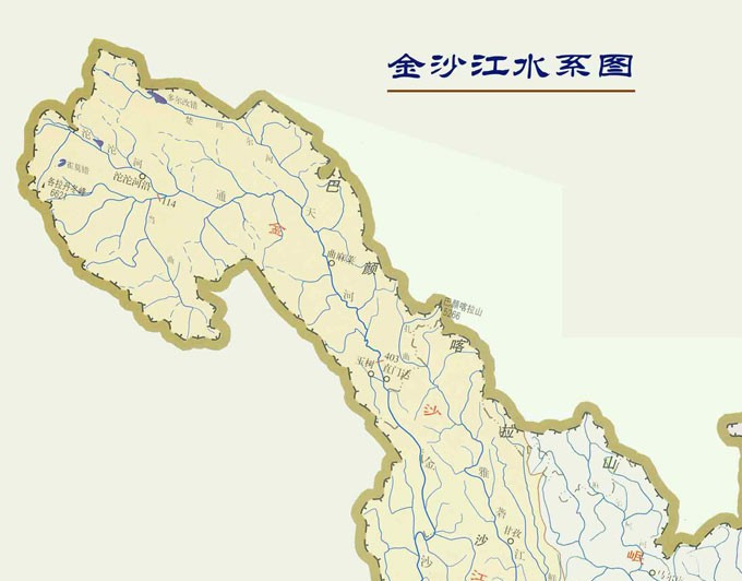 金沙江水系