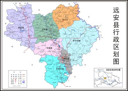 远安县地图