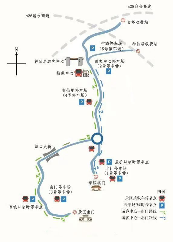 景区停车指示图 