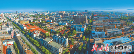 张掖城区新貌