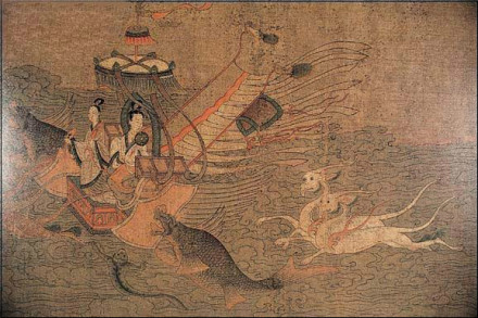 东晋 顾恺之《洛神赋图》局部