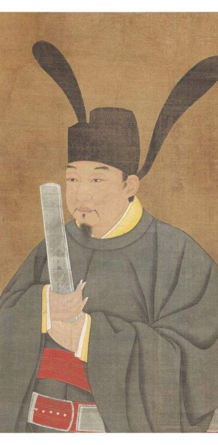 明人摹绘《吴越国王钱氏祖像轴》浙江省博物馆藏 