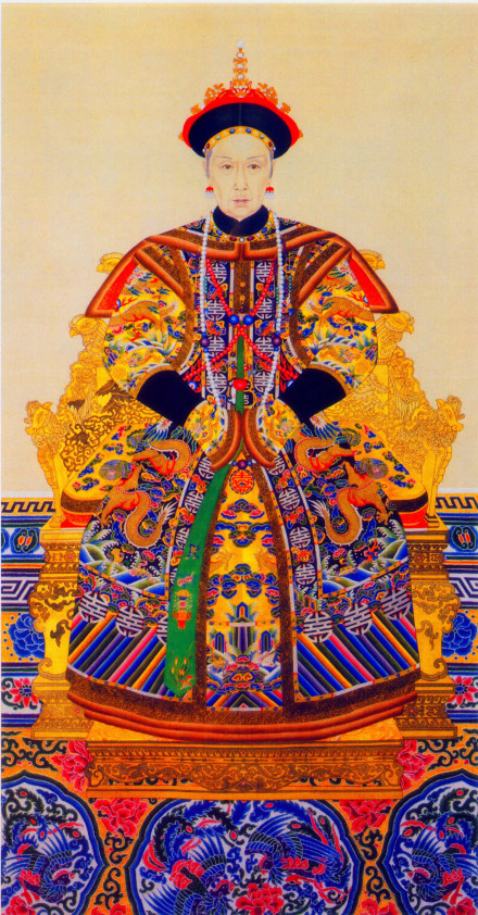 慈禧晚年朝服画像 