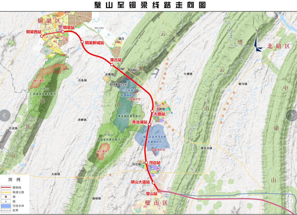 线路走向图