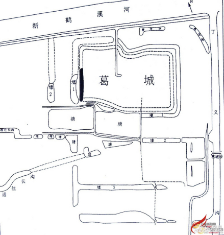葛城遗址位置图