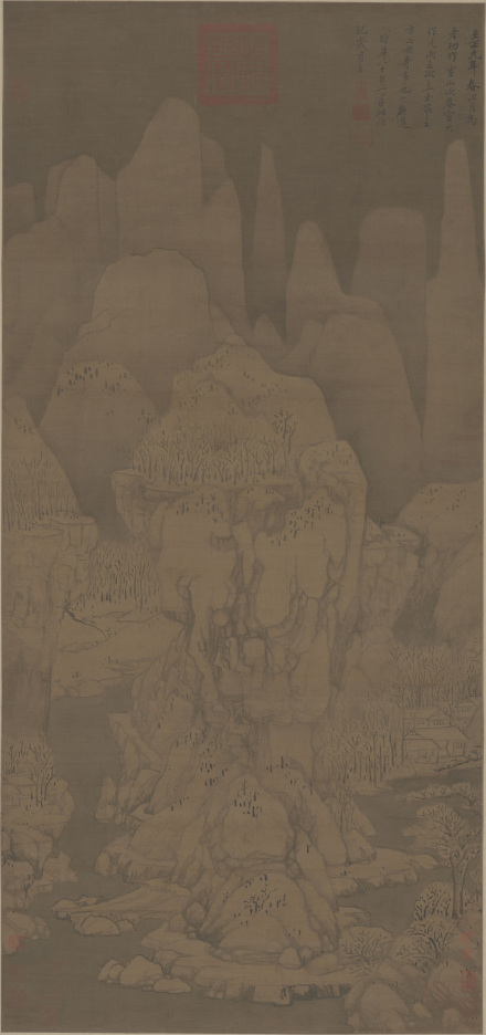 九峰雪霁图（1349年） 