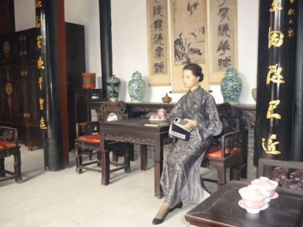刘青霞女士蜡像